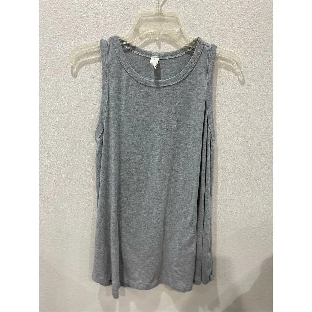 MTS Women's Gray Sleeveless Tank Top Size L Relaxed Fit